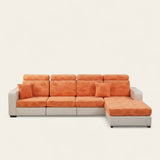 Sofa Cushion Cover – Embossed Floral – Terracotta