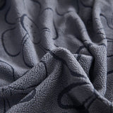 Sofa Cushion Cover – Floral Jacquard – Charcoal