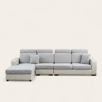 Sofa Cushion Cover – Floral Petite – Pearl Grey