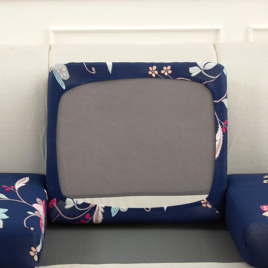 Sofa Cushion Cover – Floral Print – Midnight Navy