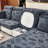 Sofa Cushion Cover – Geometric – Charcoal