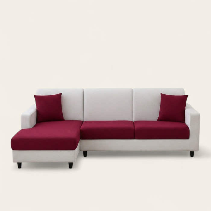 Sofa Cushion Cover – Jacquard – Bordeaux