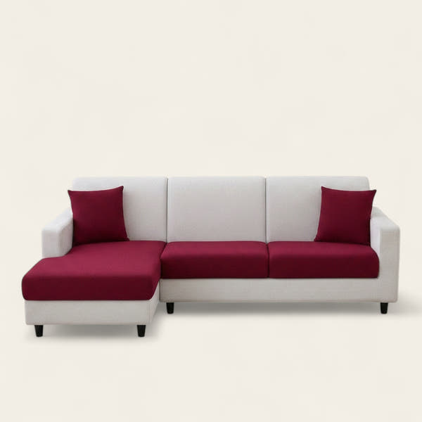 Sofa Cushion Cover – Jacquard – Bordeaux
