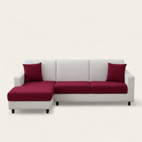 Sofa Cushion Cover – Jacquard – Bordeaux