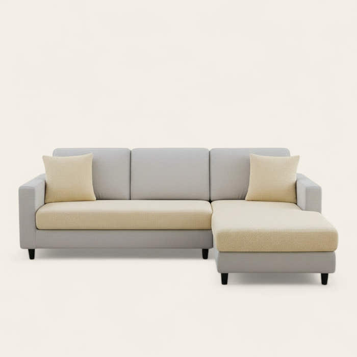 Sofa Cushion Cover – Jacquard – Bouclé Sand
