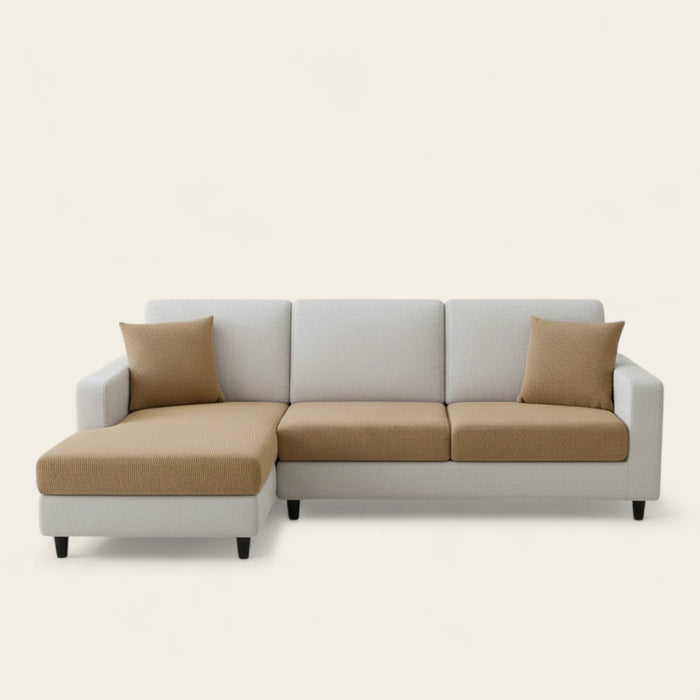Sofa Cushion Cover – Jacquard – Caramel