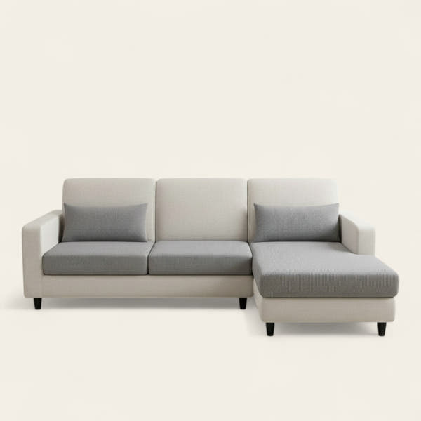 Sofa Cushion Cover – Jacquard – Pearl Grey