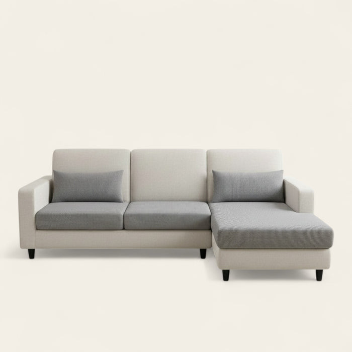 Sofa Cushion Cover – Jacquard – Pearl Grey