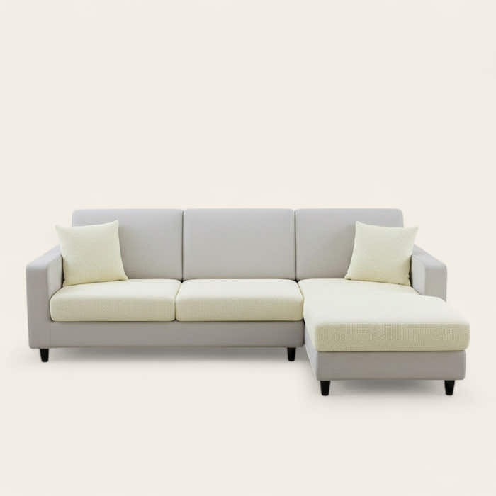 Sofa Cushion Cover – Jacquard – Pearl White