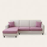 Sofa Cushion Cover – Jacquard – Soft Blush
