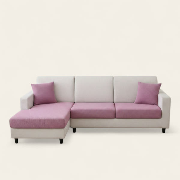 Sofa Cushion Cover – Jacquard – Soft Blush