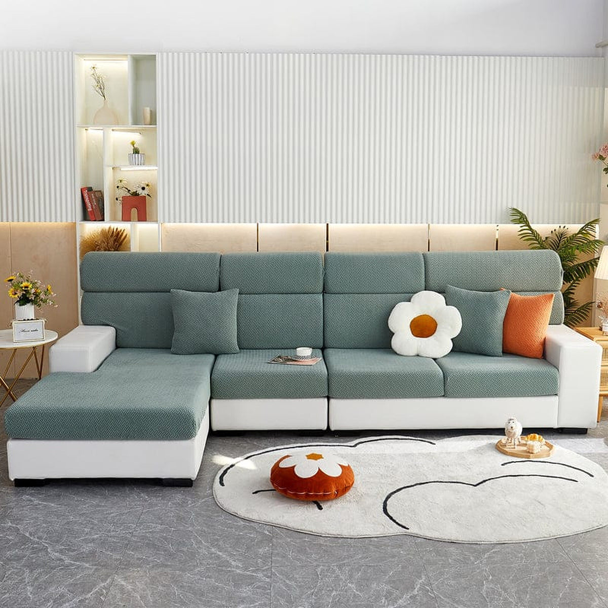 Sofa Cushion Cover – Knit – Sage Mist