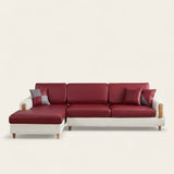 Sofa Cushion Cover – Leather Look – Bordeaux