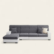 Sofa Cushion Cover – Leather Look – Charcoal