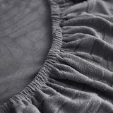 Sofa Cushion Cover – Leather Look – Charcoal
