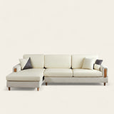 Sofa Cushion Cover – Leather Look – Ivory Cream
