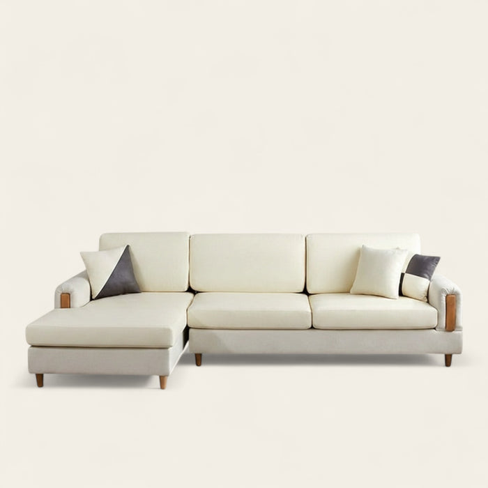 Sofa Cushion Cover – Leather Look – Ivory Cream