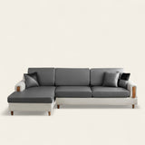 Sofa Cushion Cover – Leather Look – Pearl Grey