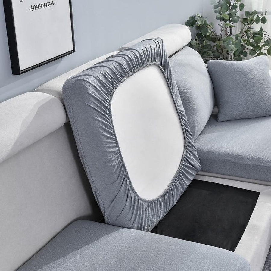 Sofa Cushion Cover – Plain Stretch – Pearl Grey