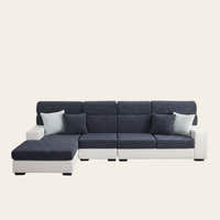 Sofa Cushion Cover – Mélange Knit – Midnight Navy