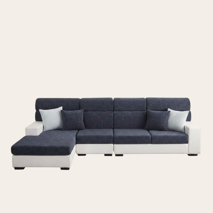 Sofa Cushion Cover – Mélange Knit – Midnight Navy