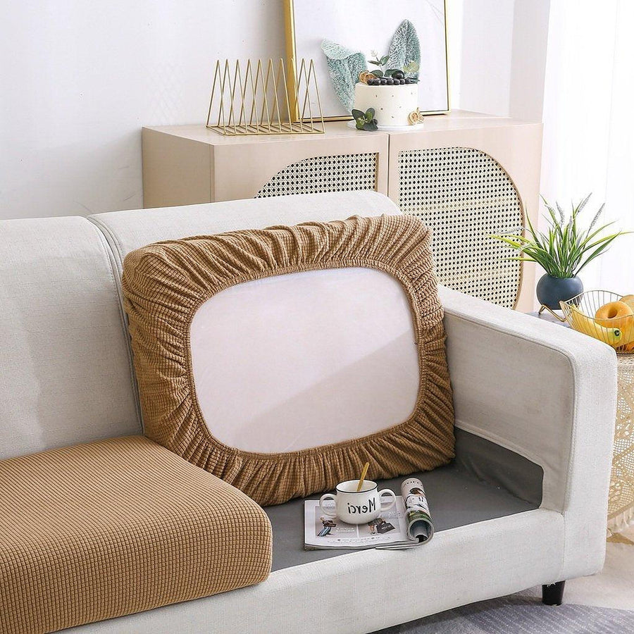 Sofa Cushion Cover – Jacquard – Caramel