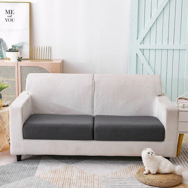 Sofa Cushion Cover – Jacquard – Charcoal