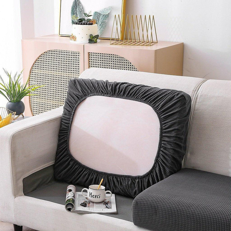Sofa Cushion Cover – Jacquard – Charcoal