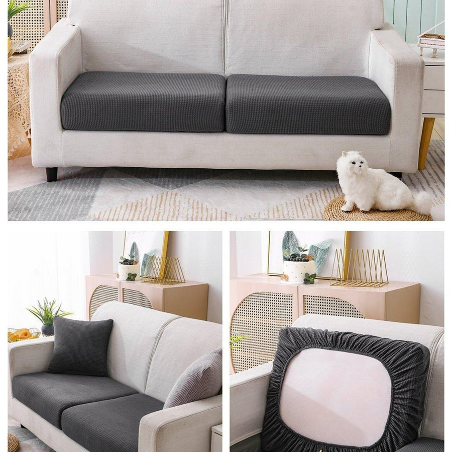 Sofa Cushion Cover – Jacquard – Charcoal