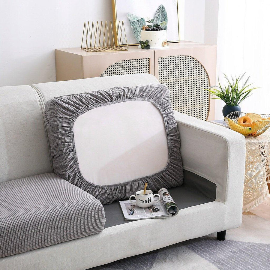 Sofa Cushion Cover – Jacquard – Pearl Grey