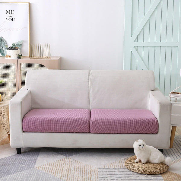 Sofa Cushion Cover – Jacquard – Soft Blush