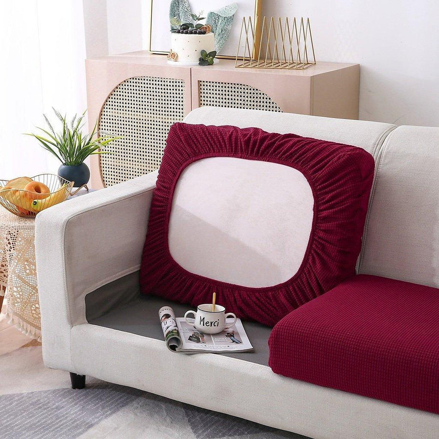 Sofa Cushion Cover – Jacquard – Bordeaux
