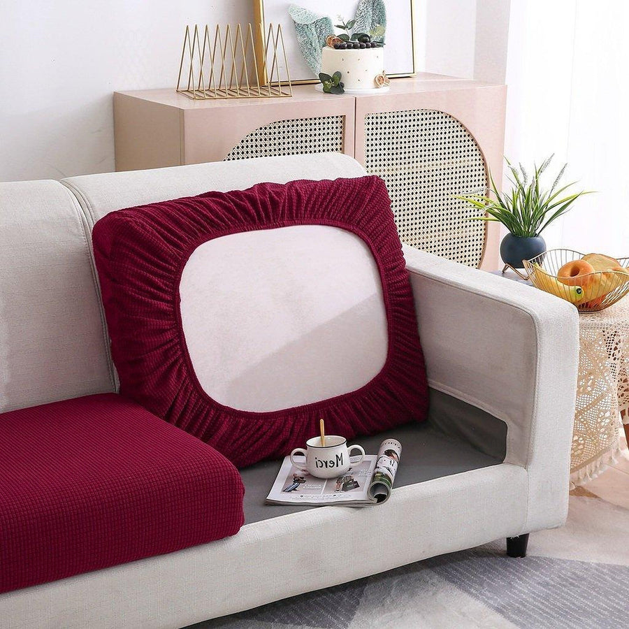 Sofa Cushion Cover – Jacquard – Bordeaux