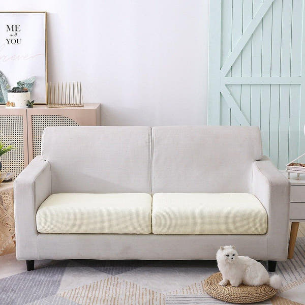 Sofa Cushion Cover – Jacquard – Pearl White