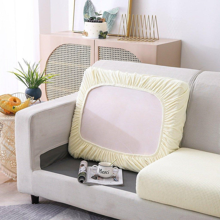 Sofa Cushion Cover – Jacquard – Pearl White