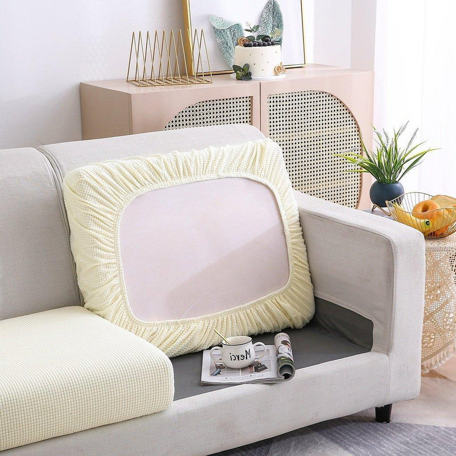 Sofa Cushion Cover – Jacquard – Pearl White