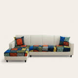 Sofa Cushion Cover – Patchwork Print – Multicolor
