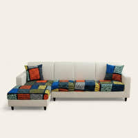 Sofa Cushion Cover – Patchwork Print – Multicolor