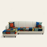 Sofa Cushion Cover – Patchwork Print – Multicolor