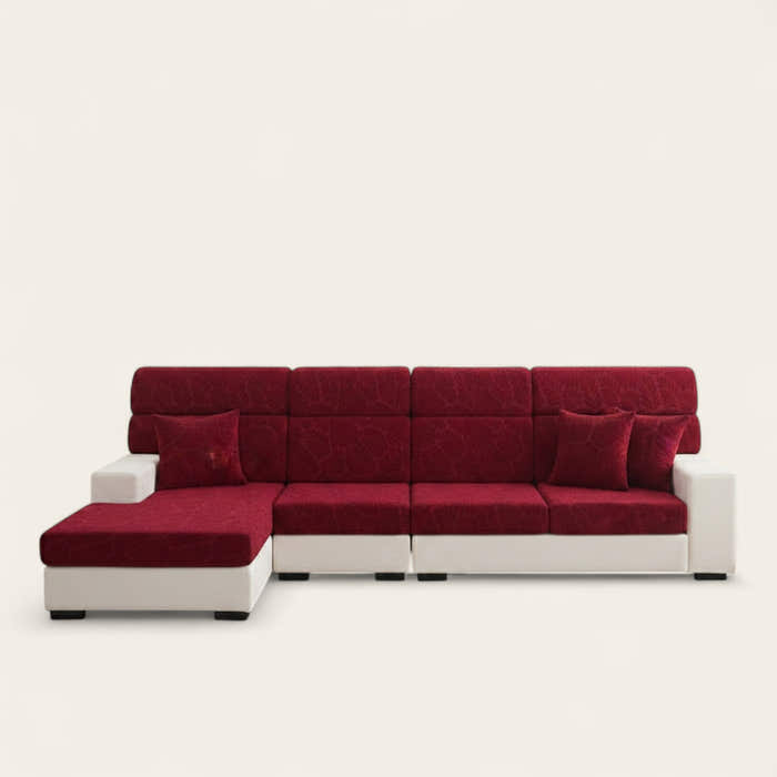 Sofa Cushion Cover – Plain Stretch – Bordeaux