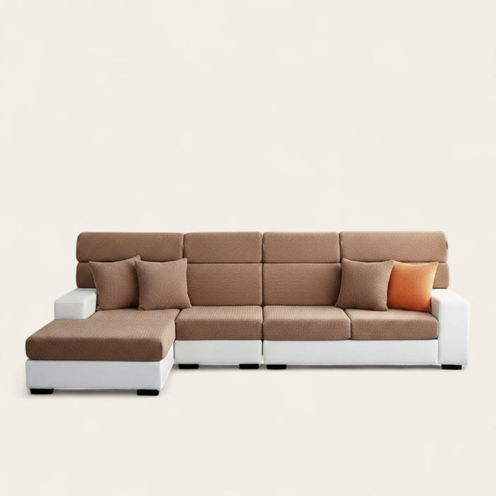Sofa Cushion Cover – Plain Stretch – Espresso