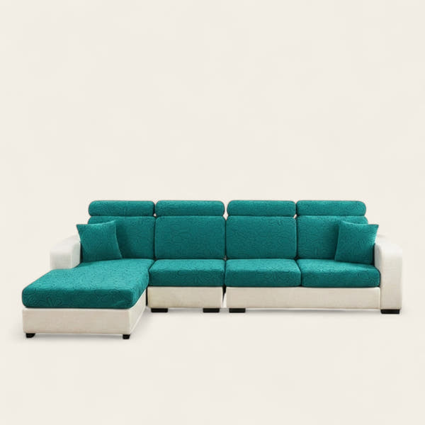 Sofa Cushion Cover – Plain Stretch – Forest