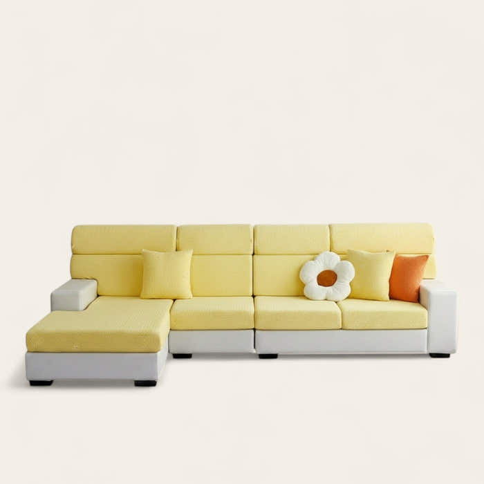 Sofa Cushion Cover – Plain Stretch – Honey