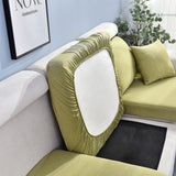 Sofa Cushion Cover – Plain Stretch – Lime Mist