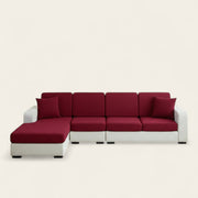 Sofa Cushion Cover – Plain Stretch Sectional – Bordeaux