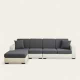 Sofa Cushion Cover – Plain Stretch Sectional – Charcoal