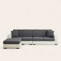 Sofa Cushion Cover – Plain Stretch Sectional – Charcoal