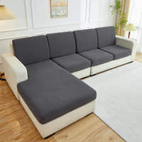 Sofa Cushion Cover – Plain Stretch Sectional – Charcoal