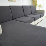 Sofa Cushion Cover – Plain Stretch Sectional – Charcoal