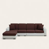 Sofa Cushion Cover – Plain Stretch Sectional – Espresso
